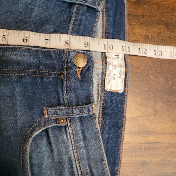 Free People Jeans 27 Great Heights Skinny Fray Fringe Hem Stretch Denim - Picture 7 of 10